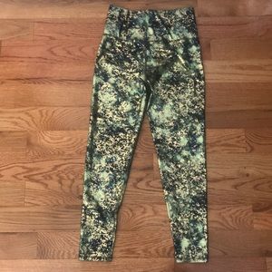 NWT Terez Sz M Canopy Gold Foil Balayage Pants